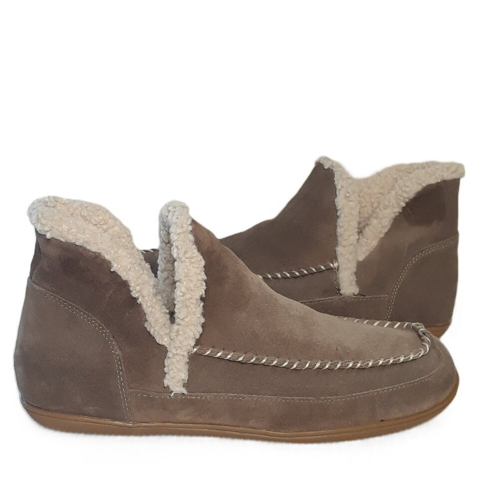 Blondo Serene Waterproof Leather Whipstitch Moccasin Slipper Bootie 9M